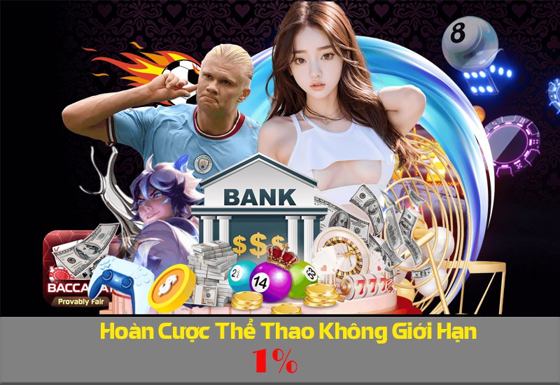 Vuabet88 hoàn cược thể thao 1% không giới hạn